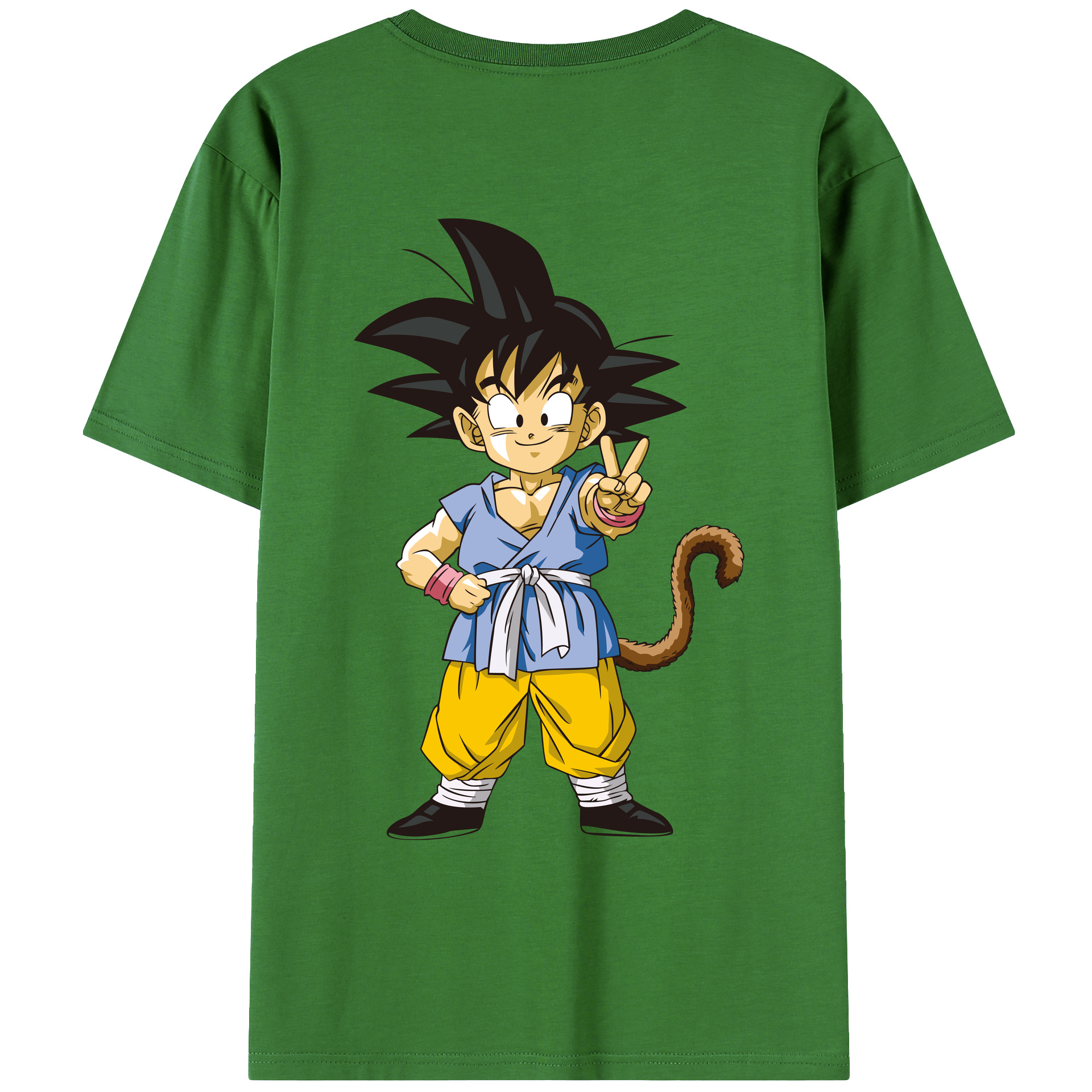 （画像用） ドラゴンボール 孫悟空（そん ごくう）Son Goku カカロット DRAGON BALL Kakarotto レディース半袖Tシャツ(バックプリント)